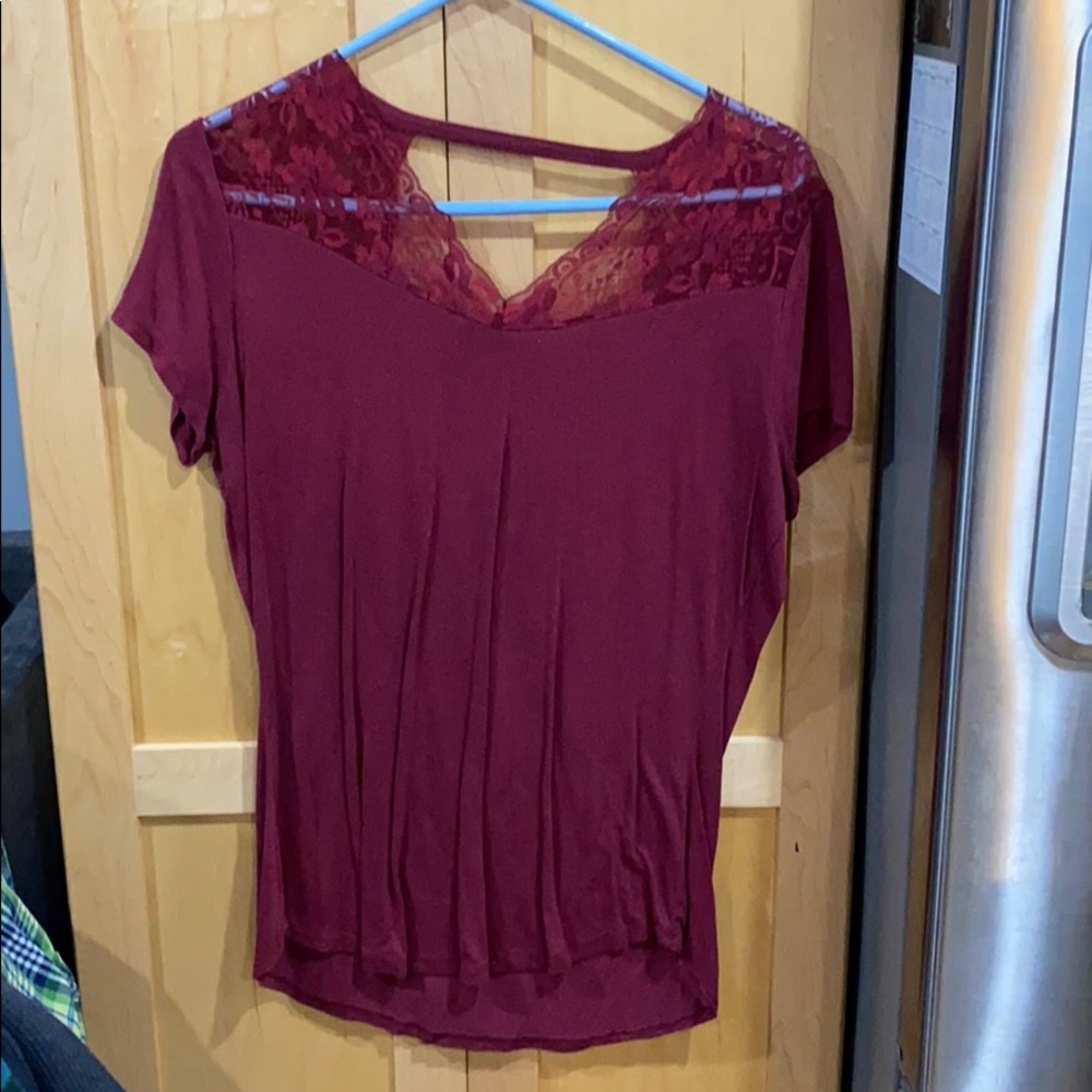 Red blouse